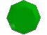 Green Spinning Octagon